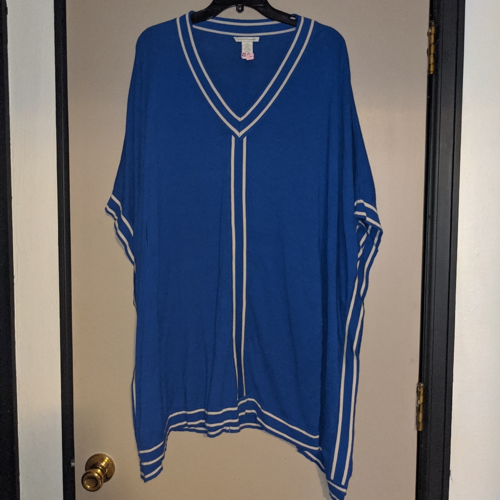 Classy blue sweater dress